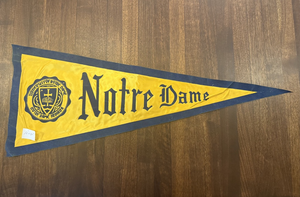 Vintage Notre Dame Pennant